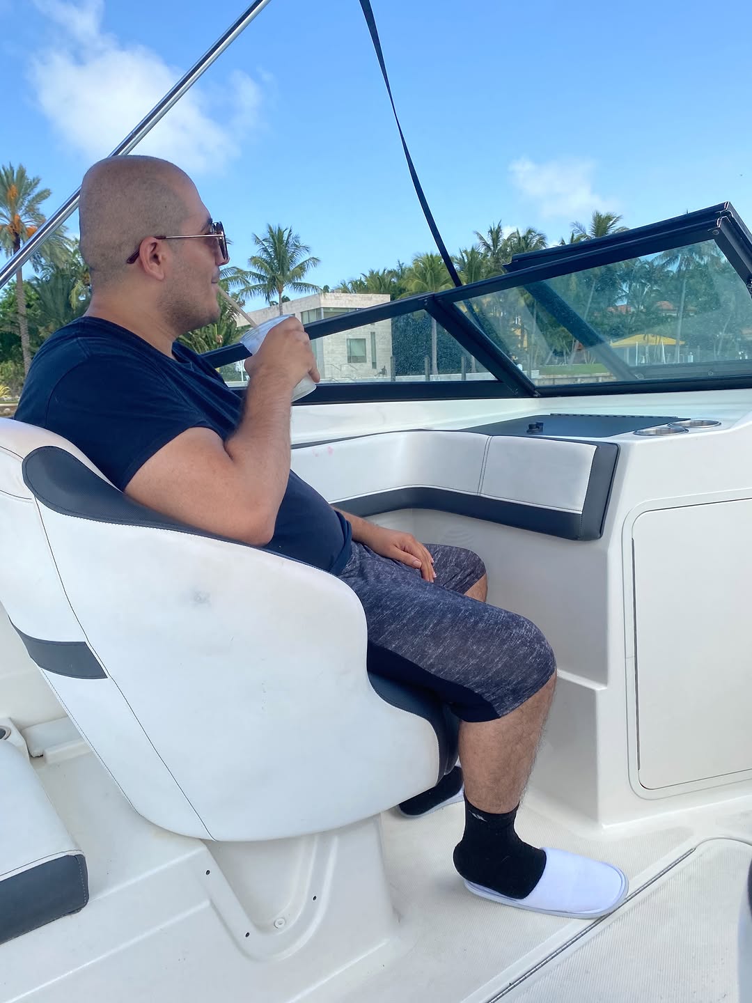 Promo God on a boat in Miami